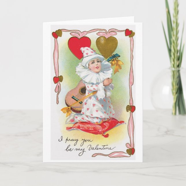 Tarjeta Festiva Antique Valentine (Anverso)