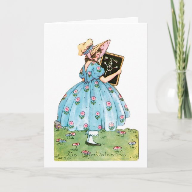 Tarjeta Festiva Antique Valentine (Anverso)