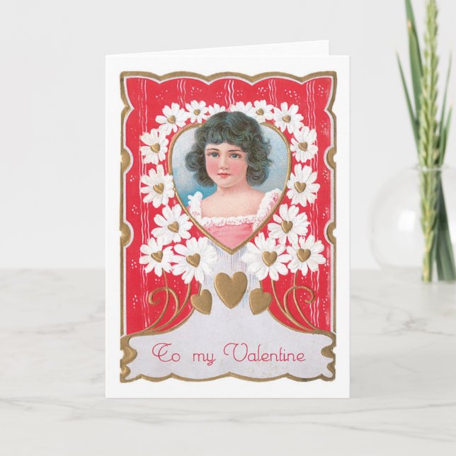 Tarjeta Festiva Antique Valentine (Anverso)