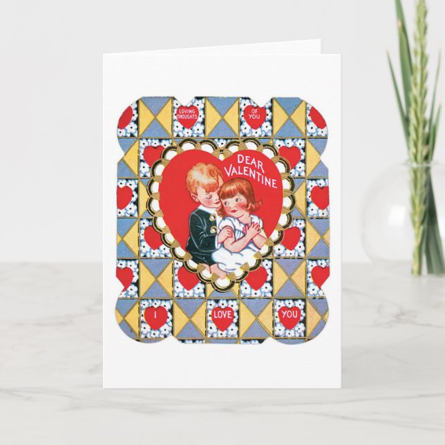 Tarjeta Festiva Antique Valentine (Anverso)