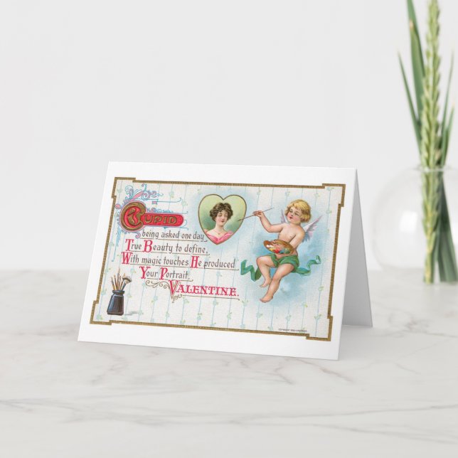 Tarjeta Festiva Antique Valentine (Anverso)