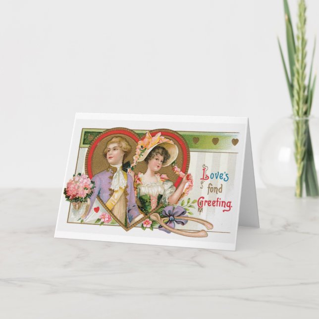 Tarjeta Festiva Antique Valentine (Anverso)