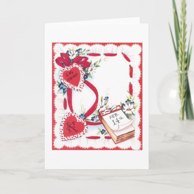 Tarjeta Festiva Antique Valentine (Anverso)