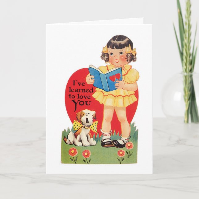 Tarjeta Festiva Antique Valentine (Anverso)