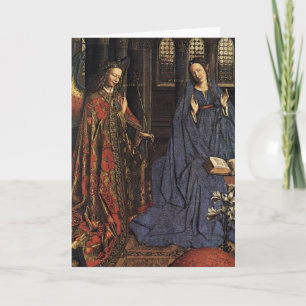 Tarjeta Festiva Anunciación de Jan van Eyck