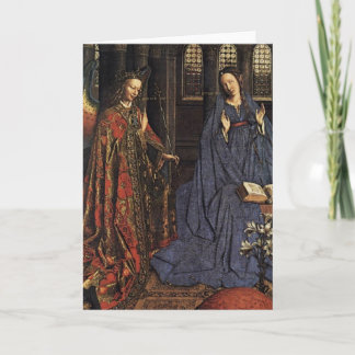 Tarjeta Festiva Anunciación de Jan van Eyck