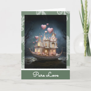 Tarjeta Festiva *~* AP51 Love Boat Hearts Romantic Valentine 21