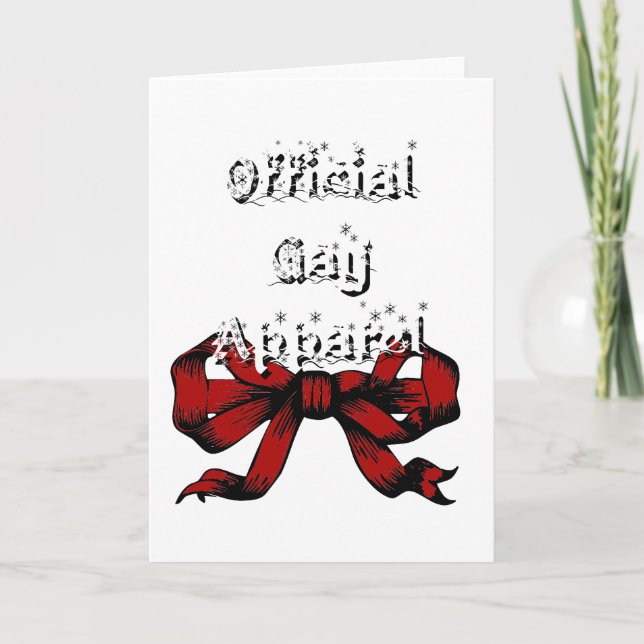 Tarjeta Festiva Aparato gay oficial (Anverso)