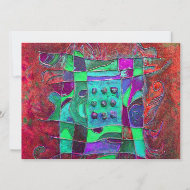 Tarjeta Festiva "Apertura de amapola" por Paul Buică (Anverso)