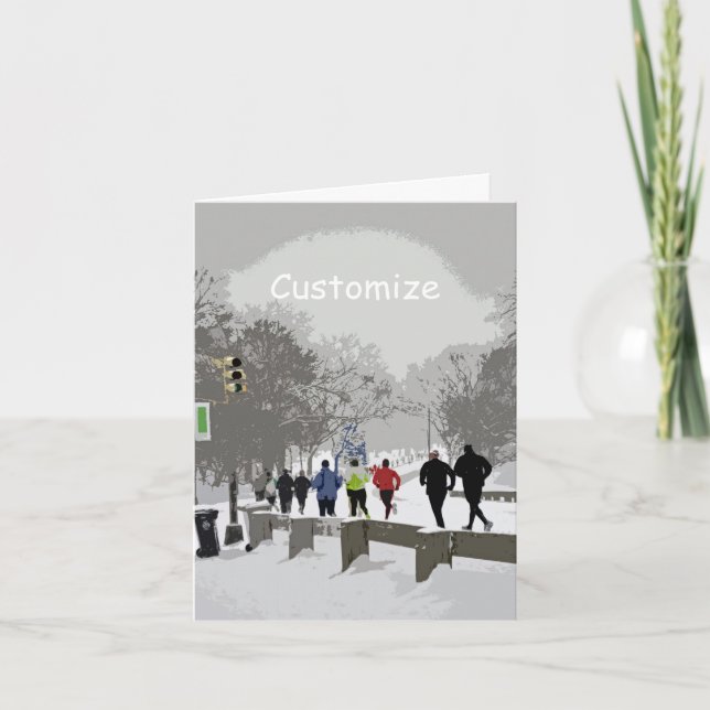 Tarjeta Festiva Aplastar para las vacaciones (Anverso)