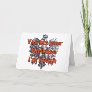 Tarjeta Festiva Apostas tu Kielbasa, soy polaco