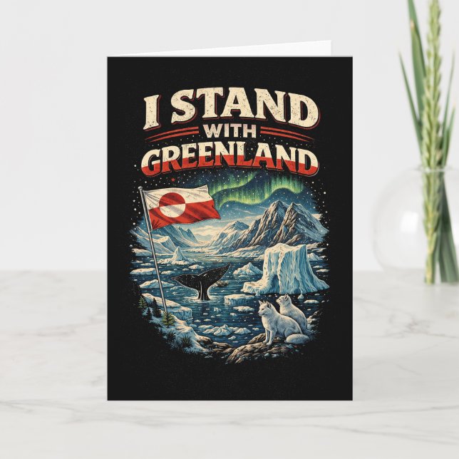 Tarjeta Festiva Apoya a Groenlandia (Anverso)