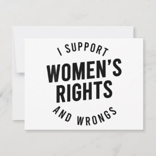 Tarjeta Festiva Apoyo los Derechos Y LOS TÓPICOS DE LAS MUJERES