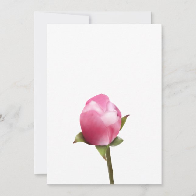 Tarjeta Festiva Apple Blossom Bud (Anverso)