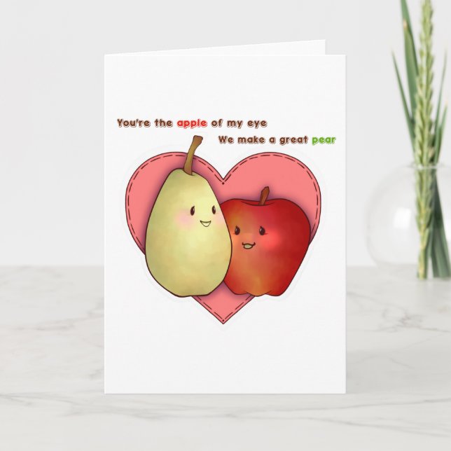 Tarjeta Festiva Apple de mi ojo (Anverso)