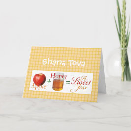 Tarjeta Festiva Apple más la miel