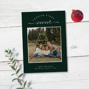 Tarjeta Festiva Apreciar cada momento, simple foto de Navidades fa