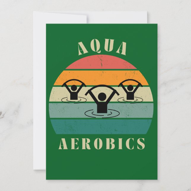 Tarjeta Festiva aquagym aerobic (Anverso)