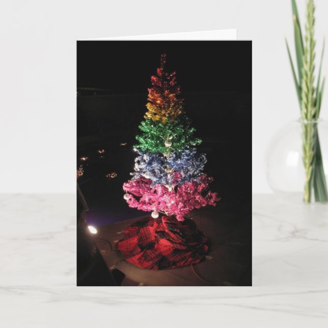 Tarjeta Festiva árbol (Anverso)