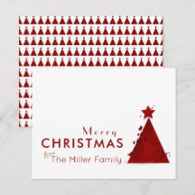 Árbol acuarela Familia navideña no fotografiada