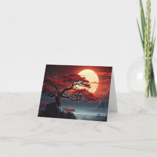 Tarjeta Festiva Árbol Bonsai