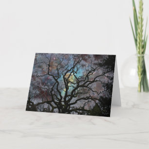 Tarjeta Festiva Árbol cósmico - nebulosa del ojo de la cerradura