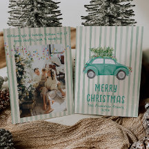 Árbol de auto de Navidades de mano huida verde vin