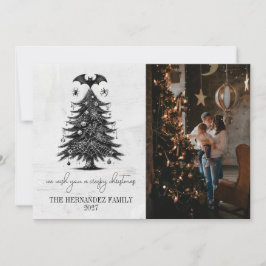 Tarjeta Festiva Árbol de bata de vacaciones