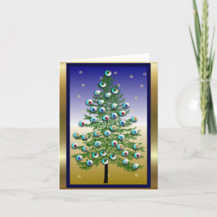 Tarjeta Festiva Árbol de béisbol