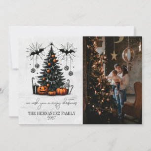 Tarjeta Festiva Árbol de calabazas de vacaciones