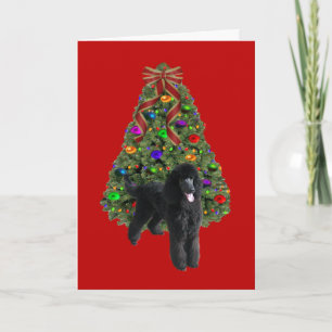 Tarjeta Festiva Árbol de cartas de Navidades de canapé