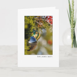 Tarjeta Festiva Árbol de cedro de Navidades de bucle Austin 360