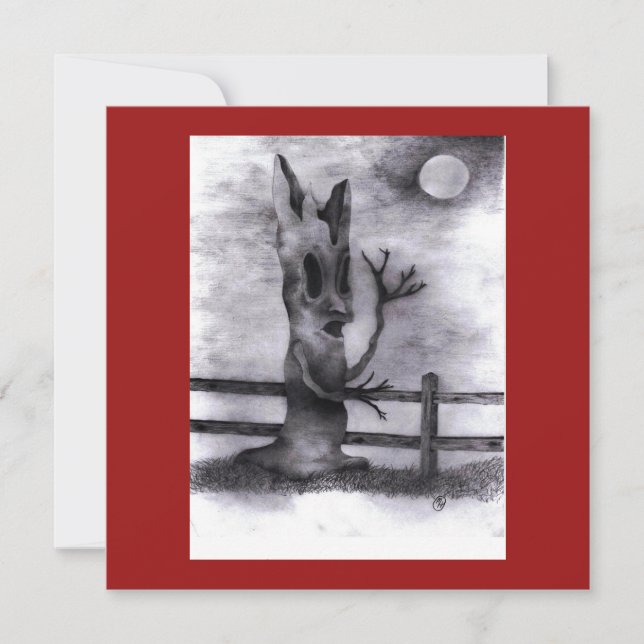 Tarjeta Festiva "Árbol de cuentagotas" (Anverso)