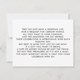 Tarjeta Festiva Árbol de dinero/invitación de pozo de deseo Insert