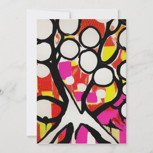 Tarjeta Festiva Árbol de familia (Anverso)