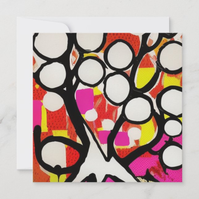 Tarjeta Festiva Árbol de familia (Anverso)