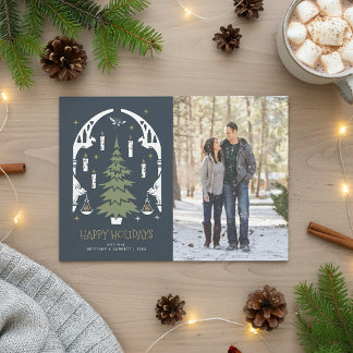 Tarjeta Festiva Árbol de HARRY POTTER™ - Felices Fiestas - Foto