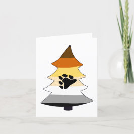 Tarjeta Festiva Árbol de Holigay del Orgullo del Oso