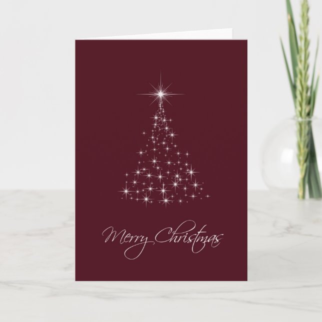 Tarjeta Festiva Árbol de luces (Anverso)