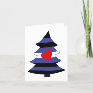 Tarjeta Festiva Árbol de Orgullo de Cuero Holigay