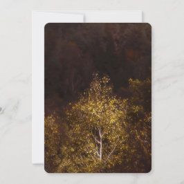 Tarjeta Festiva Árbol de otoño dorado