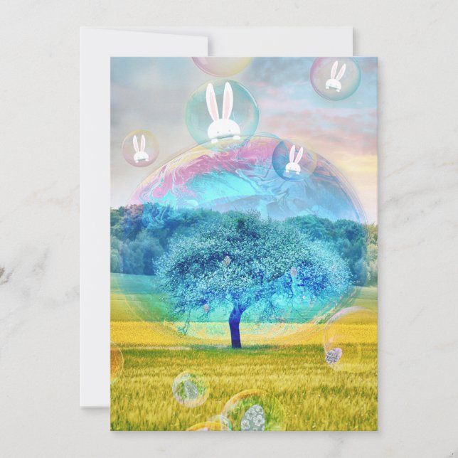 Tarjeta Festiva Árbol de Pascua (Anverso)