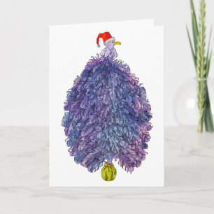 Tarjeta Festiva Árbol de raven