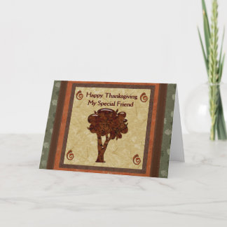 Tarjeta Festiva Árbol De Saludos Caídos Deja De Pensar En Tu Amigo