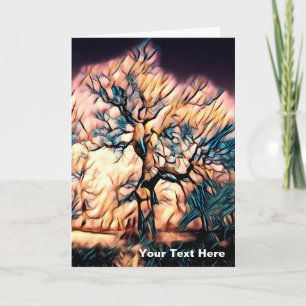 Tarjeta Festiva Árbol de tormenta