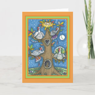 TARJETA FESTIVA ÁRBOL DE TURQUÍA, GRACIAS A LOS DIVERSOS GOBIERNOS