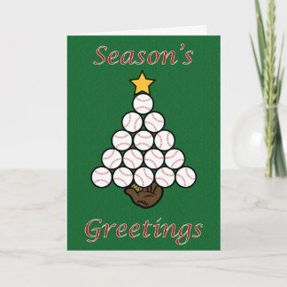 Tarjeta Festiva Árbol del béisbol