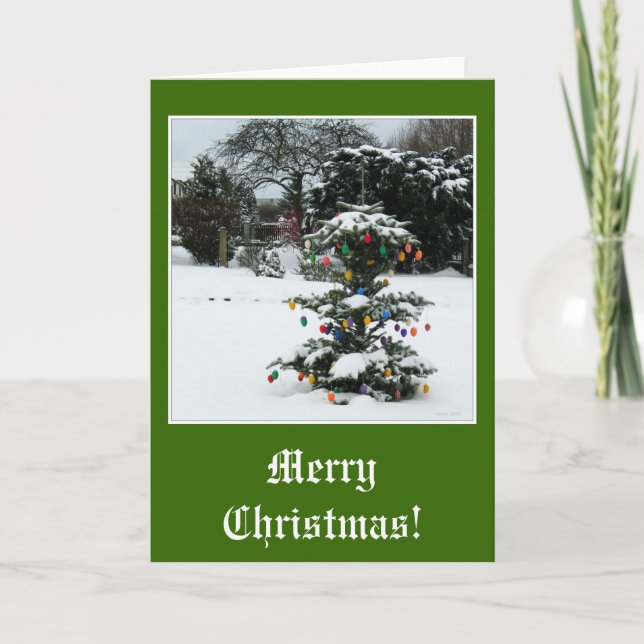 Tarjeta Festiva árbol del este (Anverso)