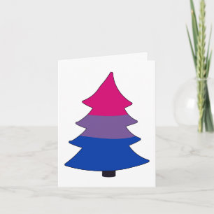 Tarjeta Festiva Árbol del Orgullo Bisexual Holigay