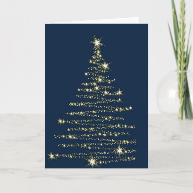 TARJETA FESTIVA *ÁRBOL ESTÁ LITERADO Y SEREMOS FELIZ* NAVIDADES AM (Anverso)